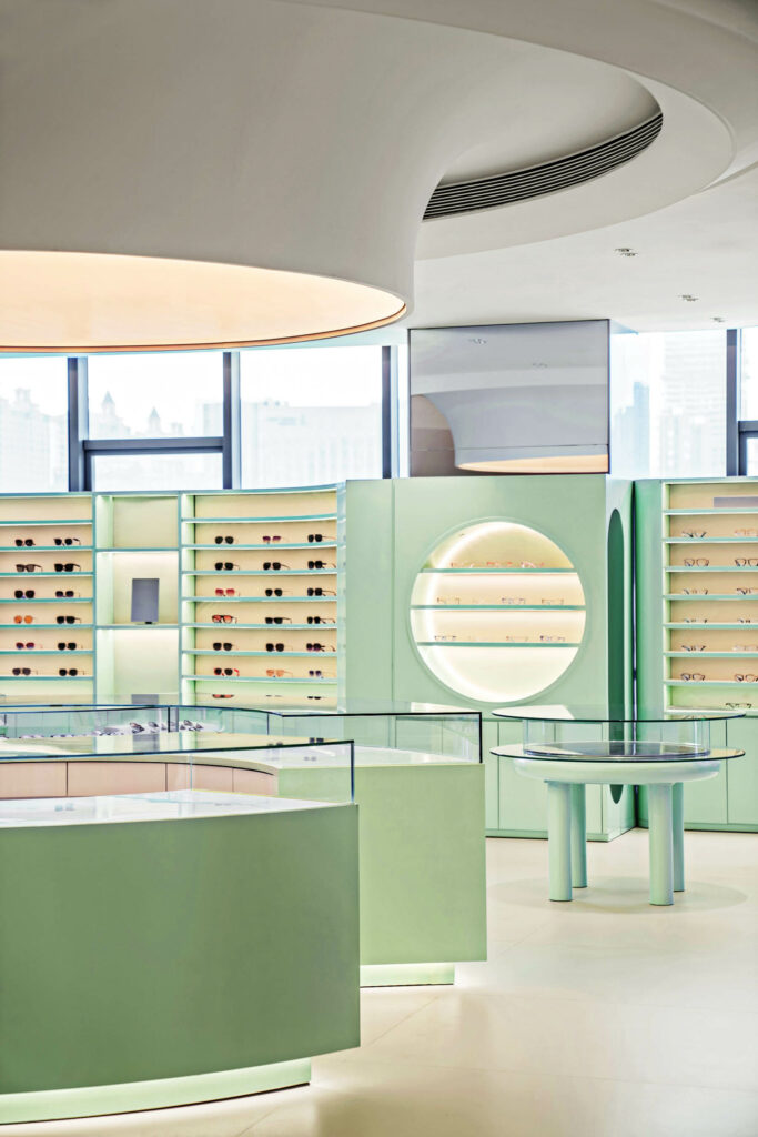 light green dividers in the Starry Ophthalmic Hospital