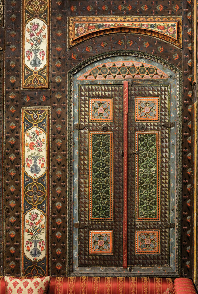 Detail of the Damascus Room door motifs