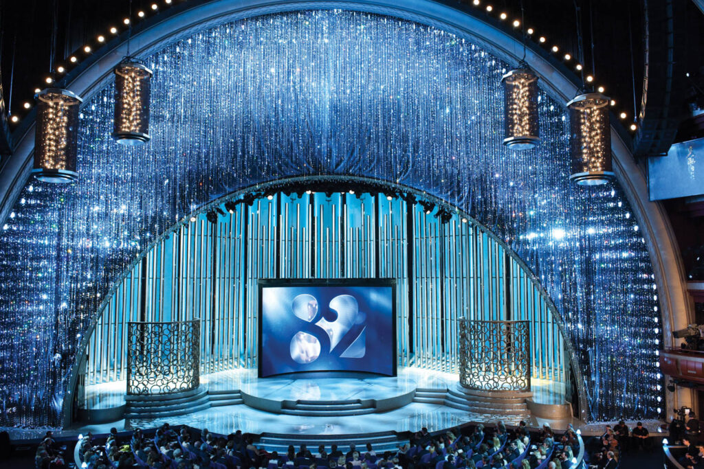 The set design by Rockwell Group for the 82nd Academy Awards at the Kodak Theatre Hollywood in Los Angeles, 2010