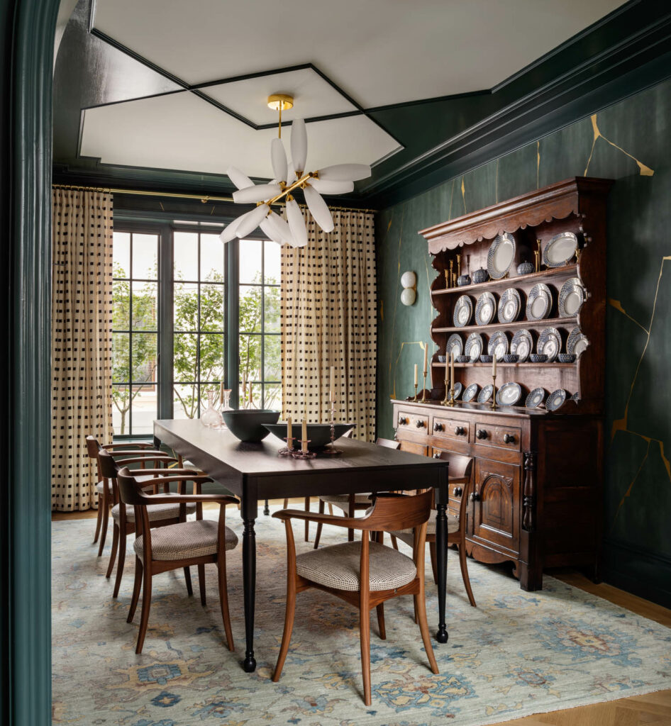 the dining room of a French Quarter-style house in Brooklyn.