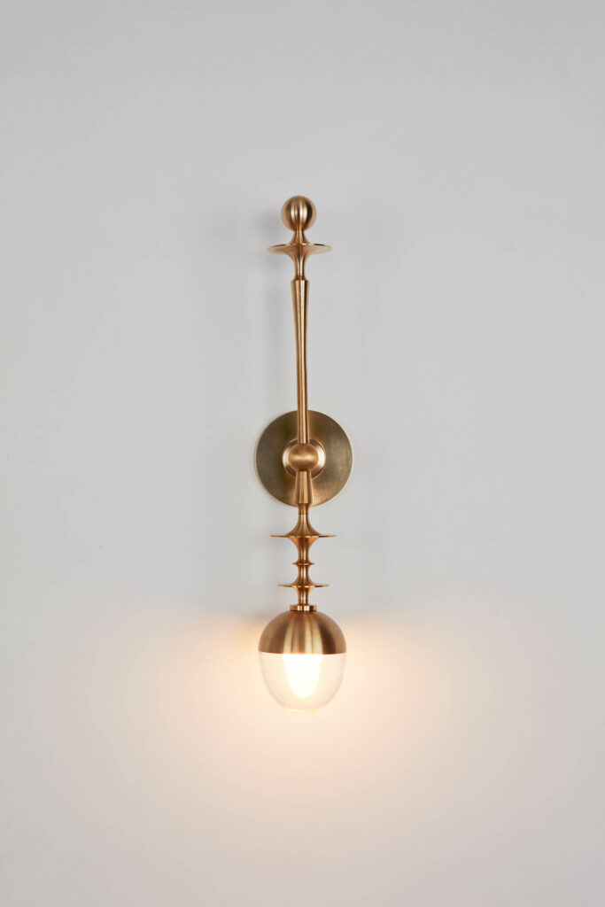 Rue Sala single arm sconce by Jessica Helgerson, available through Roll & Hill.