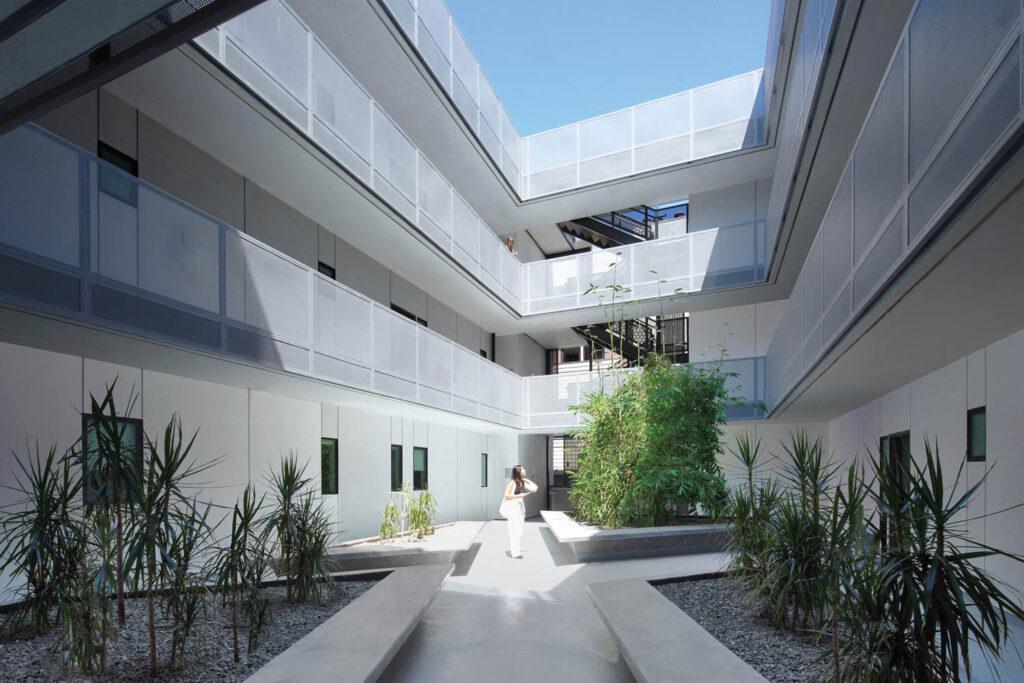 courtyard with view of multiple levels